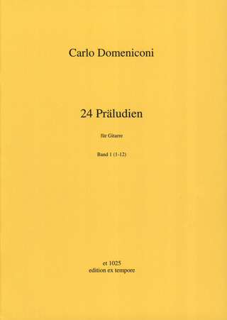 Carlo Domeniconi - 24 Präludien Band 1 (Nr.1-12)