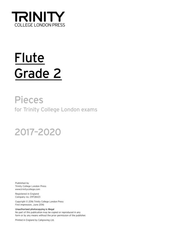 Flute Exam 2017-2020 - Grade 2