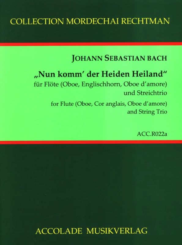 Nun Komm' Der Heiden Heiland - Choralvorspiel Bwv 659 von Johann ...
