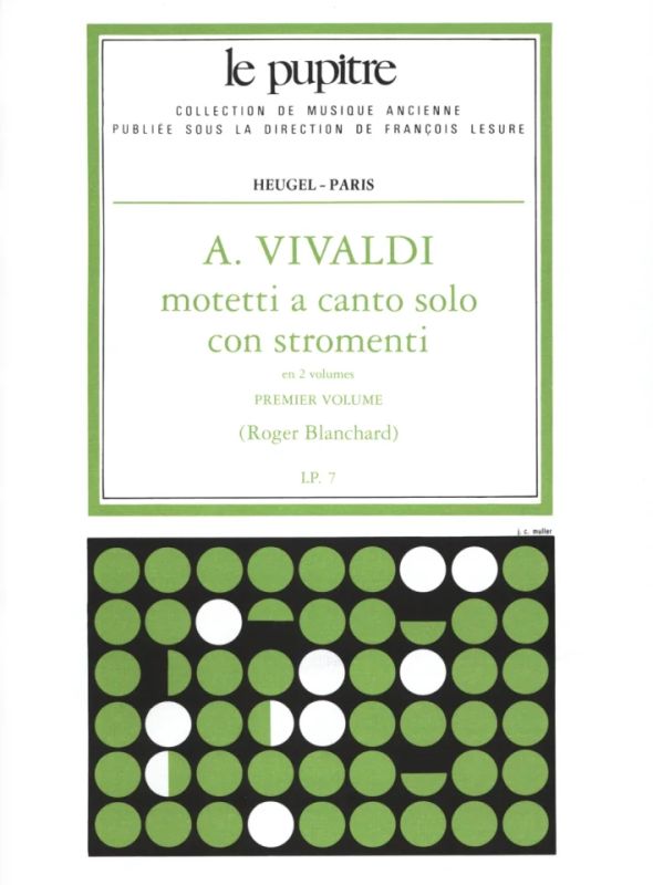 Antonio Vivaldi - Motetti A Canto Solo Con Strings Vol. 1