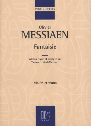O. Messiaen - Fantaisie Pour Violon Et Piano
