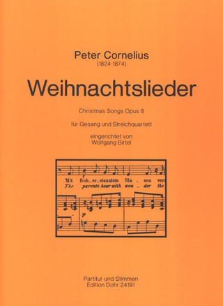 Peter Cornelius: Weihnachtslieder op. 8