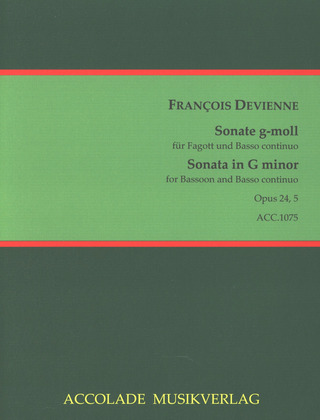 François Devienne - Sonata in G minor op. 24/5