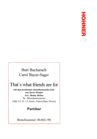 Burt Bacharach et al.: That's what friends are for