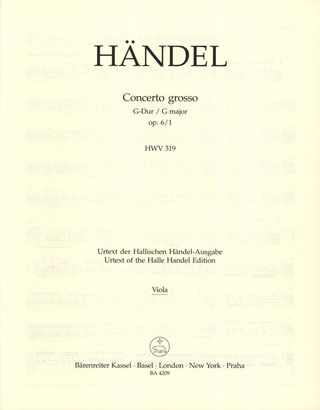 George Frideric Handel - Concerto grosso G-Dur op. 6/1 HWV 319