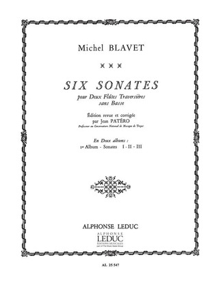 Michel Blavet - Michel Blavet: 6 Sonates Vol.1: No.1 - No.3