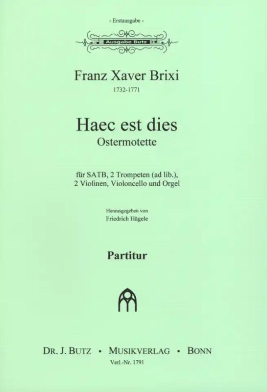 František Xaver Brixi - Haec est dies