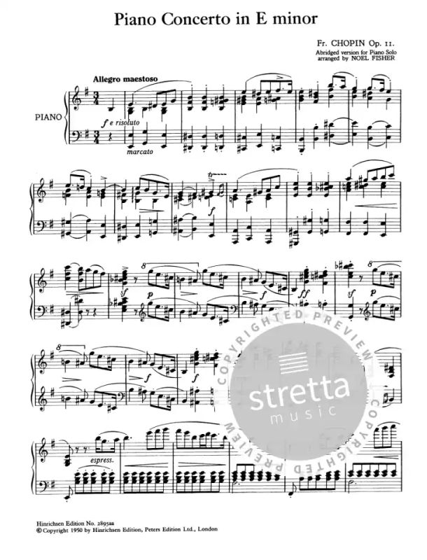 Piano Concerto No. 1 E minor 11 from Frédéric Chopin | buy now in the Stretta sheet music shop