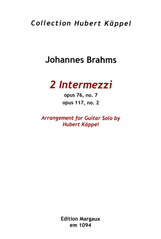 Johannes Brahms - 2 Intermezzi