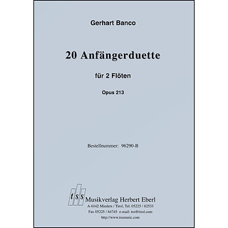 Gerhard Banco - 20 Anfängerduette op. 213