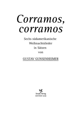 Gustav Gunsenheimer - Corramos, corramos