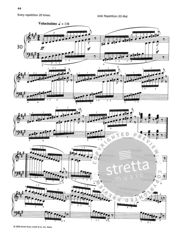 CZERNY Exercices journaliers Panthéon des pianistes Op.337 