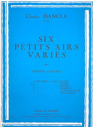 Charles Dancla - Air varié n°2 sur un thème de Rossini Op.89