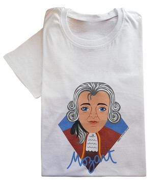 Music Gift - T-shirt Mozart - L
