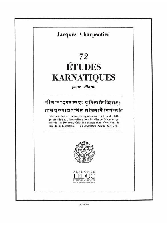 Jacques Charpentier - 72 Études Karnatiques Cycle 02