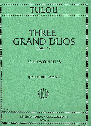 Jean-Louis Tulou - Grand Duos (3) Op. 72