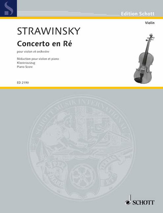 Stravinsky, Igor - Concerto en ré - Konzert in D