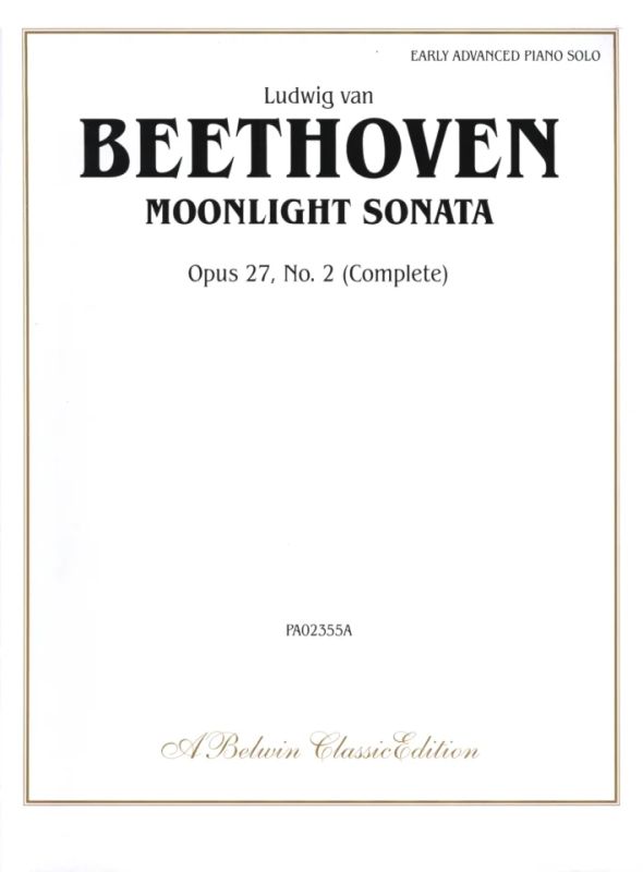 Ludwig van Beethoven - Sonate 14 Cis-Moll Op 27/2 (Mondscheinsonate)