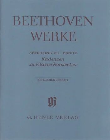 Ludwig van Beethoven: Kadenzen zu Klavierkonzerten (0)