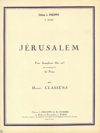 Henri Classens - Jérusalem