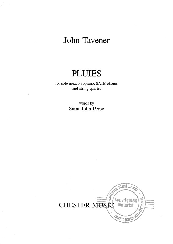 John Tavener - Pluies