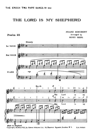 Franz Schubert - The Lord Is My Shepherd