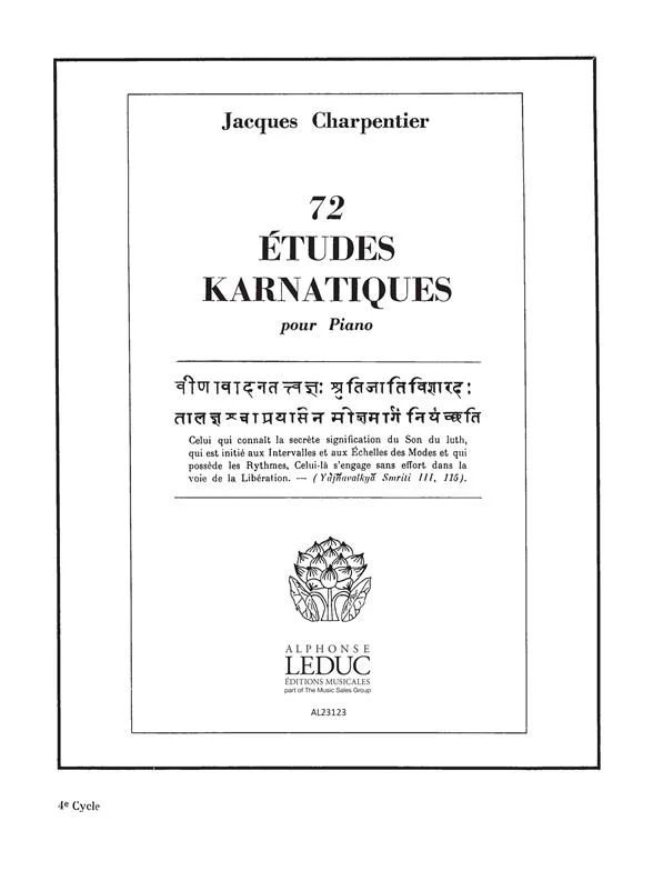 Jacques Charpentier - 73 Études Karnatiques Cycle 04