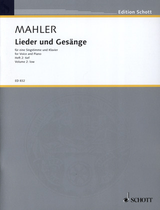 Gustav Mahler - Lieder und Gesänge Heft 2