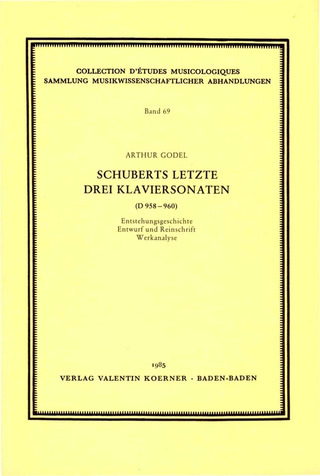 Arthur Godel: Schuberts letzte drei Klaviersonaten D 958-960