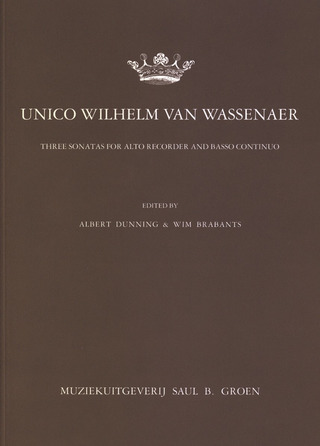 Unico Wilhelm van Wassenaer Obdam - Three Sonatas