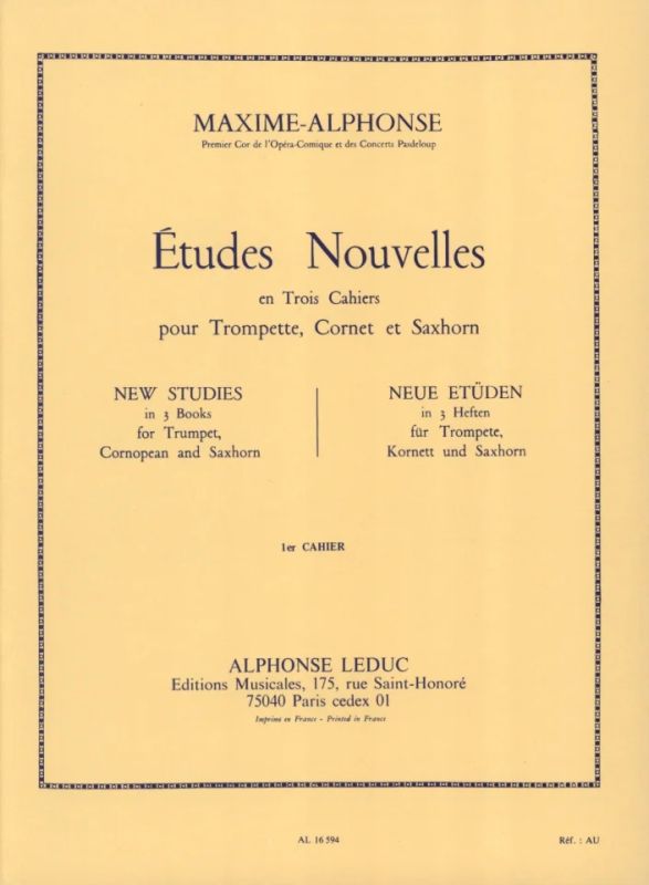 Maxime Alphonse - Études Nouvelles 1