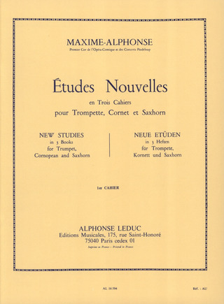 Maxime Alphonse - Études Nouvelles 1