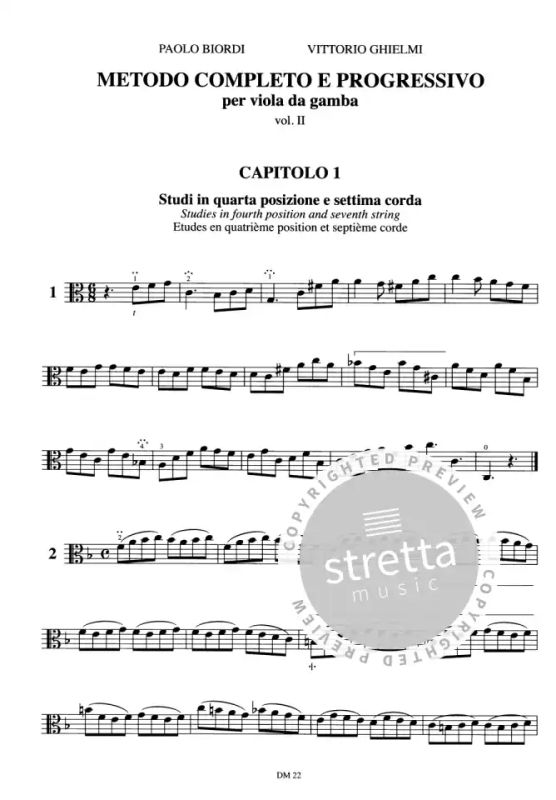 Biordi Paolo + Ghielmi Vittorio - Complete and progressive Method for Viol. Vol. 2 (2)