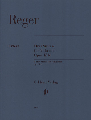 Max Reger - Drei Suiten für Viola solo op. 131 d