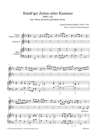 Georg Friedrich Händel: Künft’ger Zeiten eitler Kummer