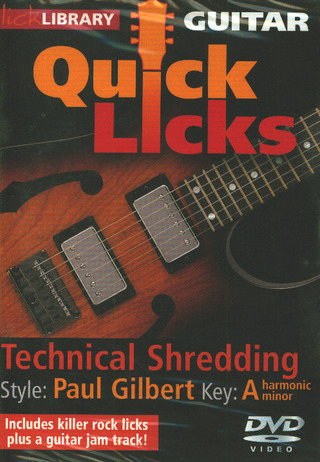 James Andy: Lick Library: Paul Gilbert Quick Licks - Technical Shredding