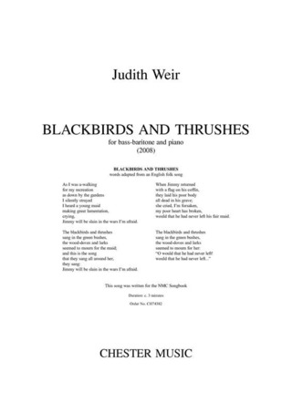 Judith Weir - Blackbirds and thrushes