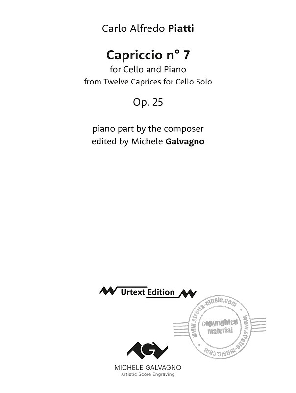 Alfredo Piatti - Capriccio Op. 25 n° 7 in C major