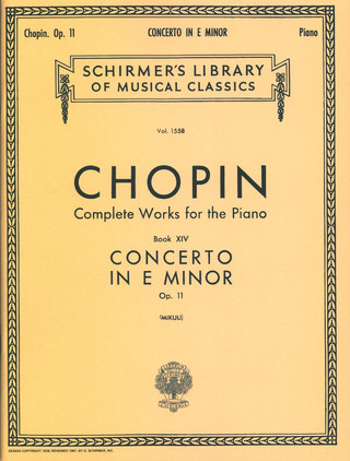 Frédéric Chopin: Piano Concerto No. 1 in E Minor op. 11