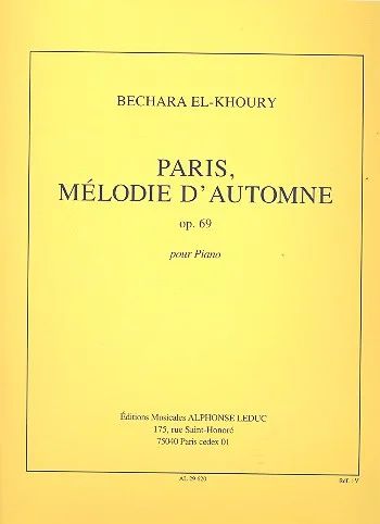 Paris Melodie D'Automne Op.69