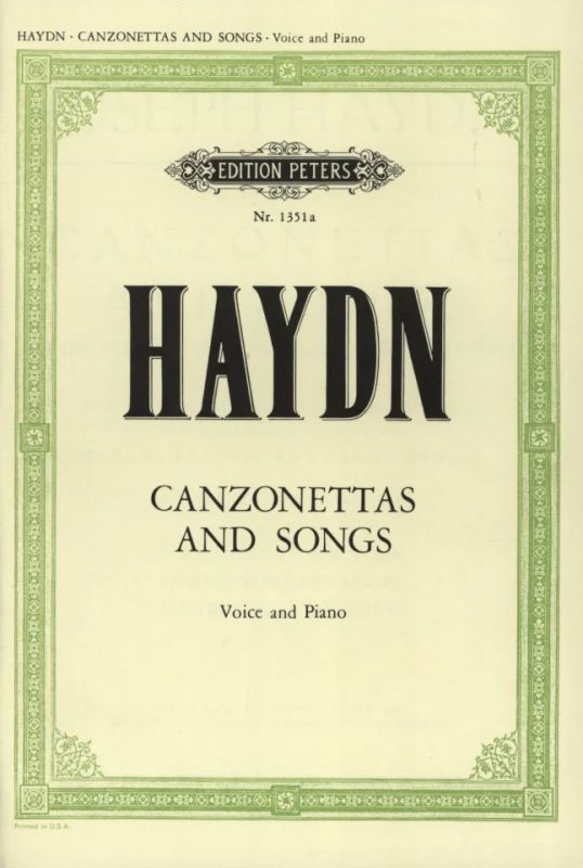 Joseph Haydn - Canzonettas and Songs