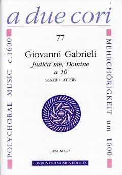 Giovanni Gabrieli - Judica Me Domine A 10