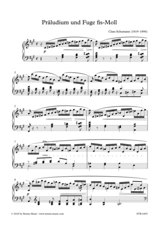 Clara Schumann - Präludium und Fuge fis-Moll