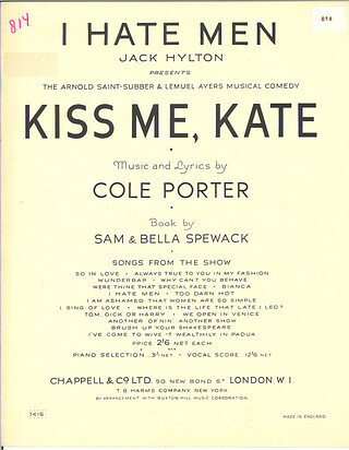 Cole Porter - I Hate Men