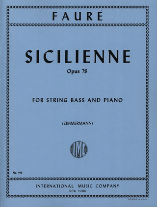 Gabriel Fauré - Siciliana Op. 78 (Zimmermann)