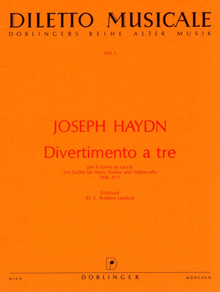 Joseph Haydn - Divertimento a tre Es-Dur Hob. IV:5