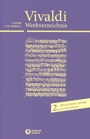 Peter Ryomet al. - Antonio Vivaldi. Thematisch-systematisches Verzeichnis seiner Werke (RV)