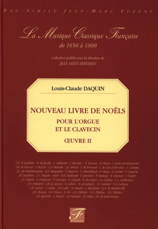 Louis-Claude Daquin - Nouveau Livre De Noels Pour L'Orgue / Clavecin