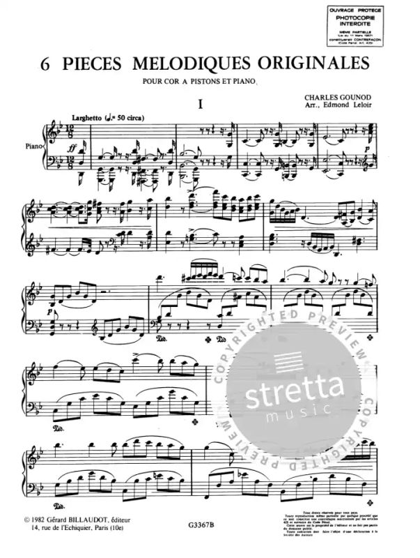 Charles Gounod - 6 pièces mélodiques originales 1