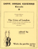 Orlando Gibbons - The Cries of London